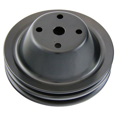 Pulley Water Pump Double Groove Lwp Black Steel Small Block Chevrolet 265-400