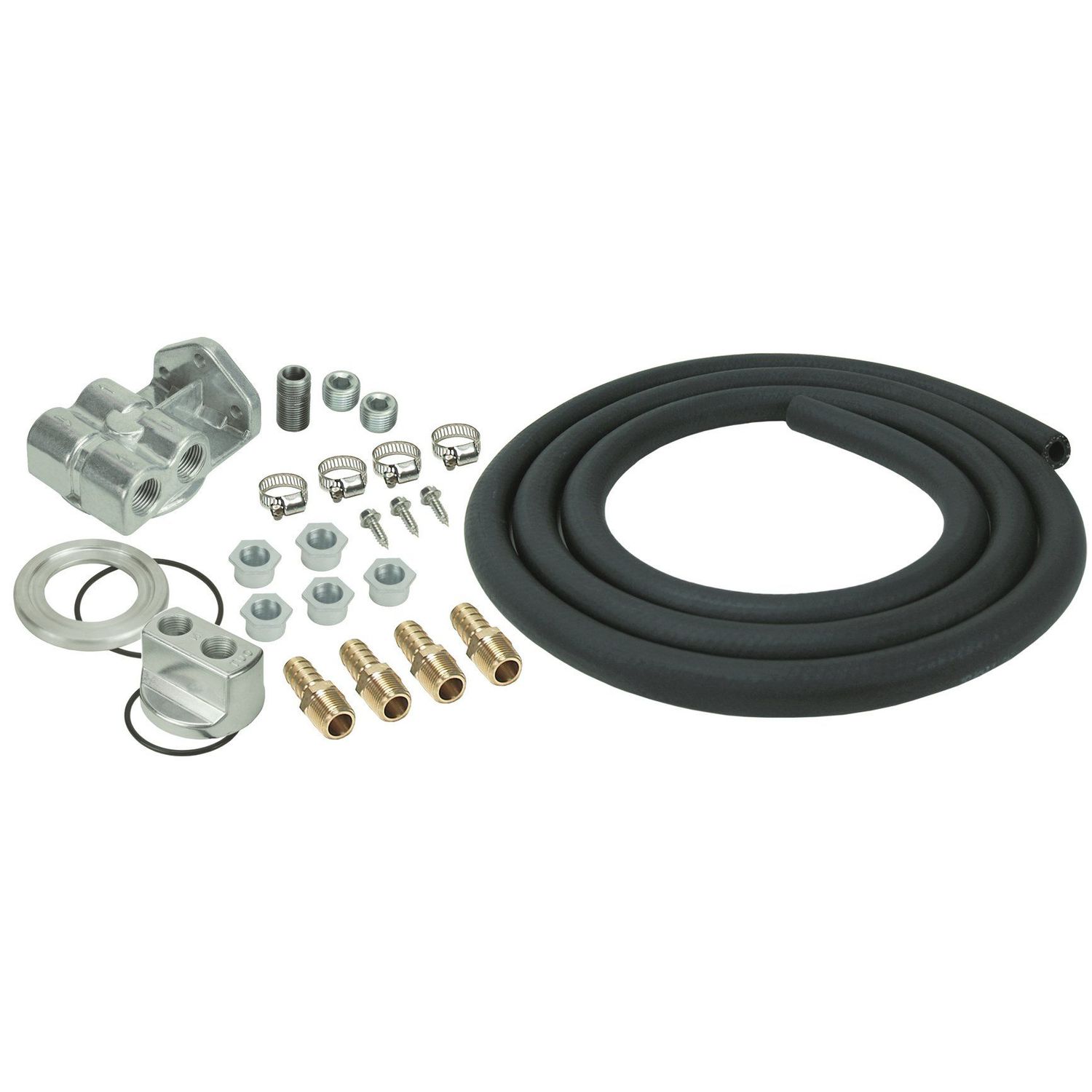 Derale Oil Filter Relocation Kit Universal with 5 thread adaptors 15780 Derale Oil Filter Relocation Kit Universal with 5 thread adaptors 15780