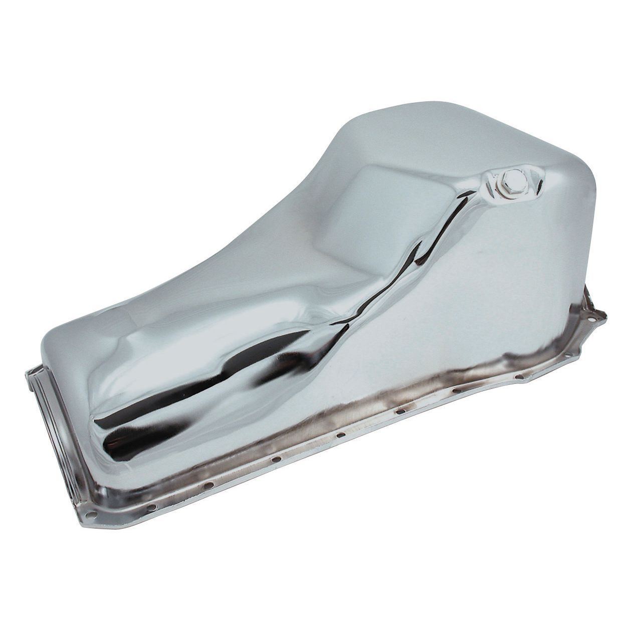 Oil Pan Ford Cleveland 302-351 1970-82 XY-XA-XB-XC-XD-XE Front Sump Chrome