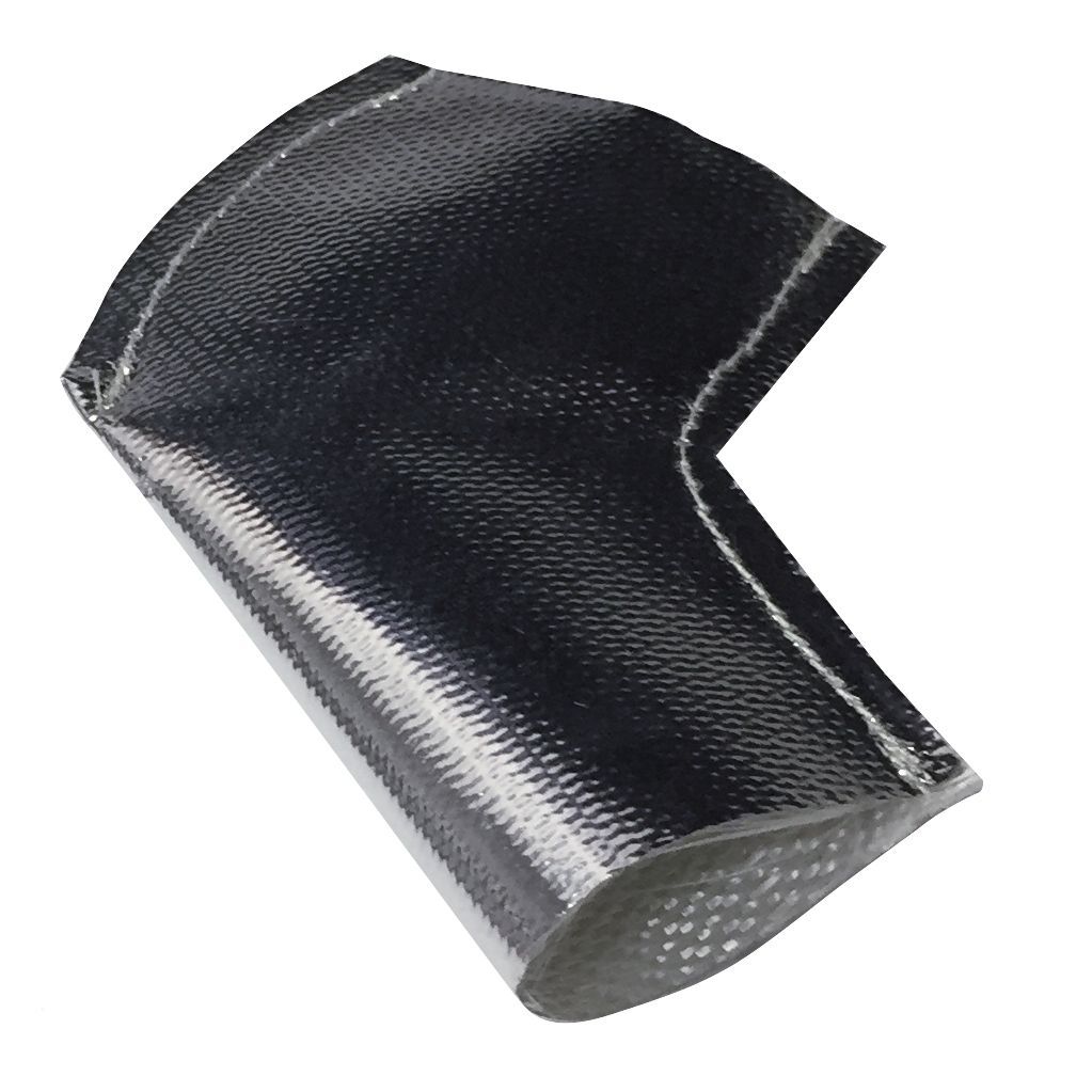 Spark Plug Heat Shield Insulation Boot Reflective Silver 45 Degree Pack 2