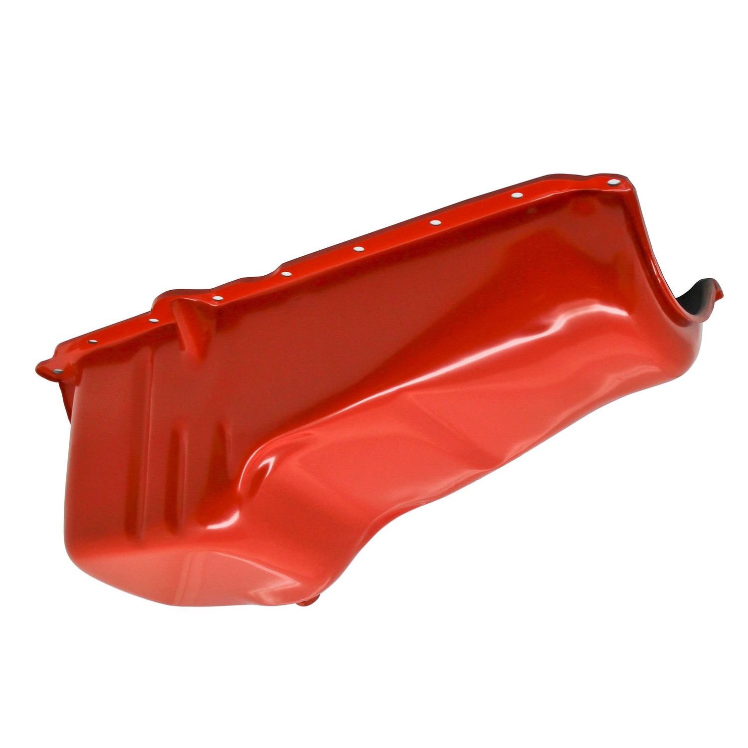 Oil Pan Chevrolet Small Block 305-350 1986-2002 Painted Orange Finish Oil Pan Chevrolet Small Block 305-350 1986-2002 Painted Orange Finish