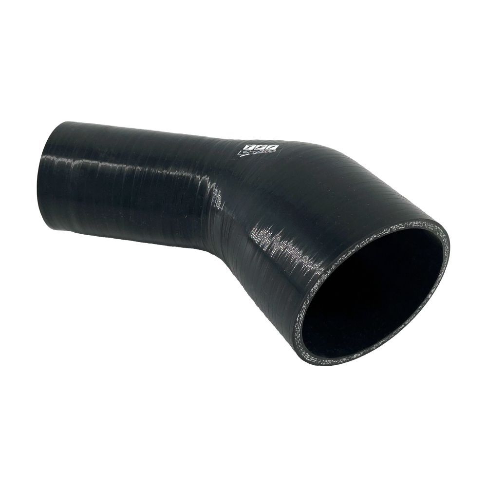 Silicone Hose Black 45 Deg Reducing Elbow 76 to 51mm (3 Silicone Hose Black 45 Deg Reducing Elbow 76 to 51mm (3" to 2") ID, 50mm Leg Length
