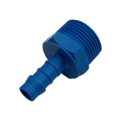 Nylon Plastic Male Tail Fitting 3/8" (9.5mm) Hose Tube End to 3/4" (26.4mm) Male BSP Thread