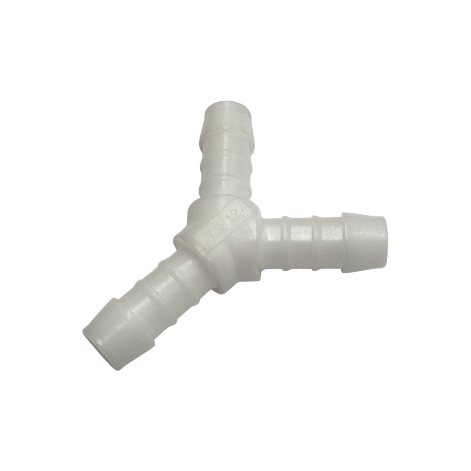 Nylon Plastic 3-Way Y Shape Tail Piece 1/2 Nylon Plastic 3-Way Y Shape Tail Piece 1/2" (12.7mm) Barbed Hose Tube Ends