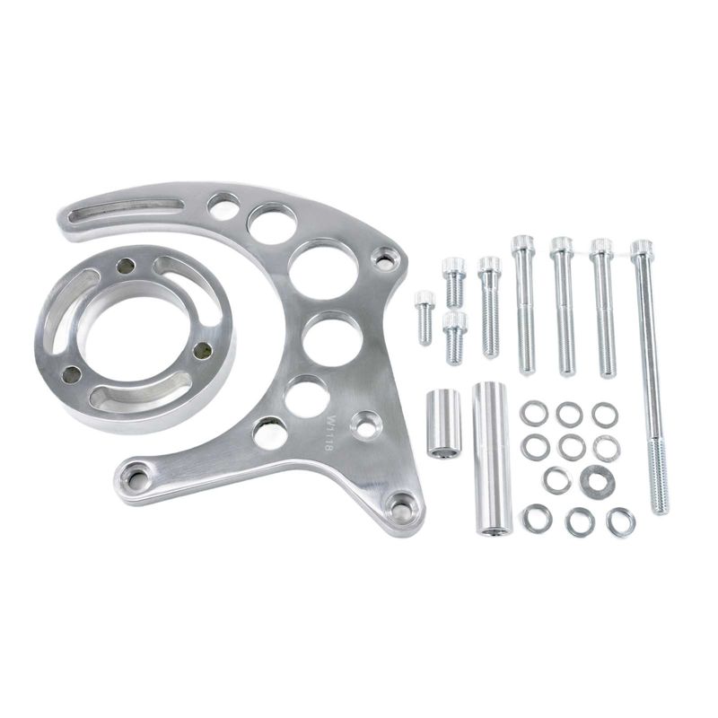 Alternator Bracket High Mount Small Block Chev Gilmer LWP Polished