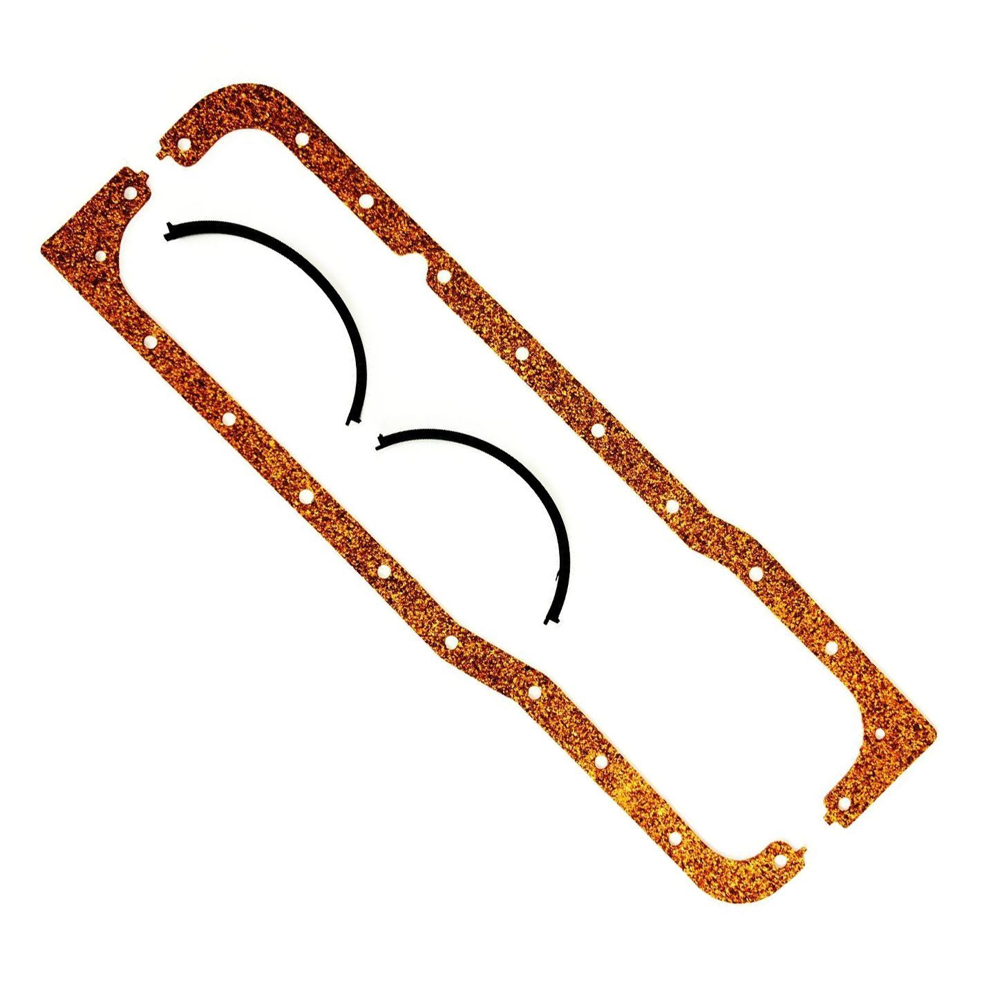 Oil Pan Gasket Set Ford Windsor V8 289-302w (Fibre & Black Neoprene) Oil Pan Gasket Set Ford Windsor V8 289-302w (Fibre & Black Neoprene)