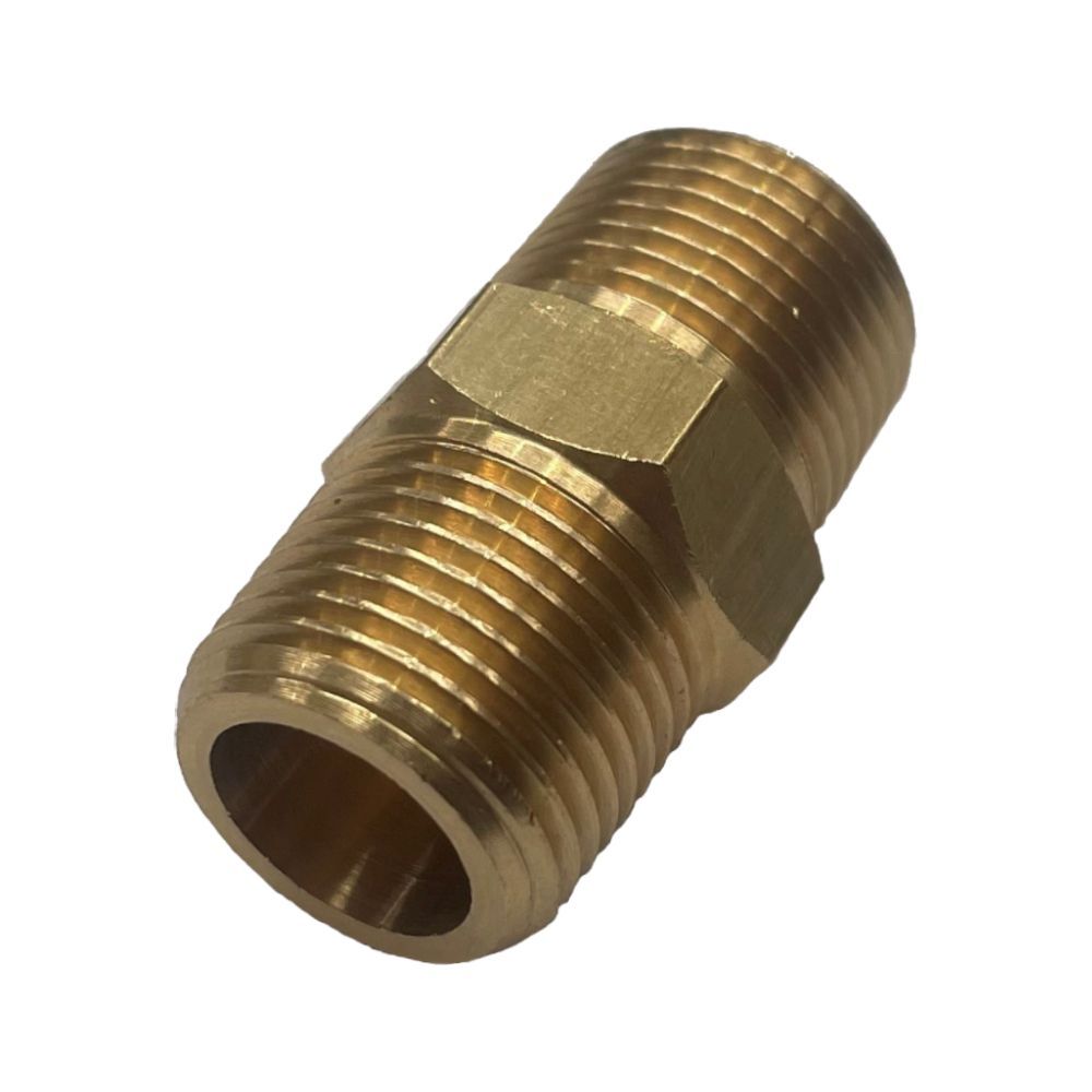 Brass Hex Nipple 3/8 Brass Hex Nipple 3/8" (16.7mm) Male BSP Thread