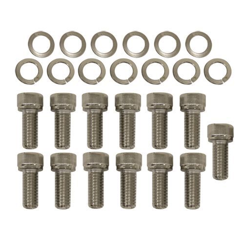 Chevrolet GM TH 350/400 Transmission Pan Bolt Kit Chrome Socket Head 13pce