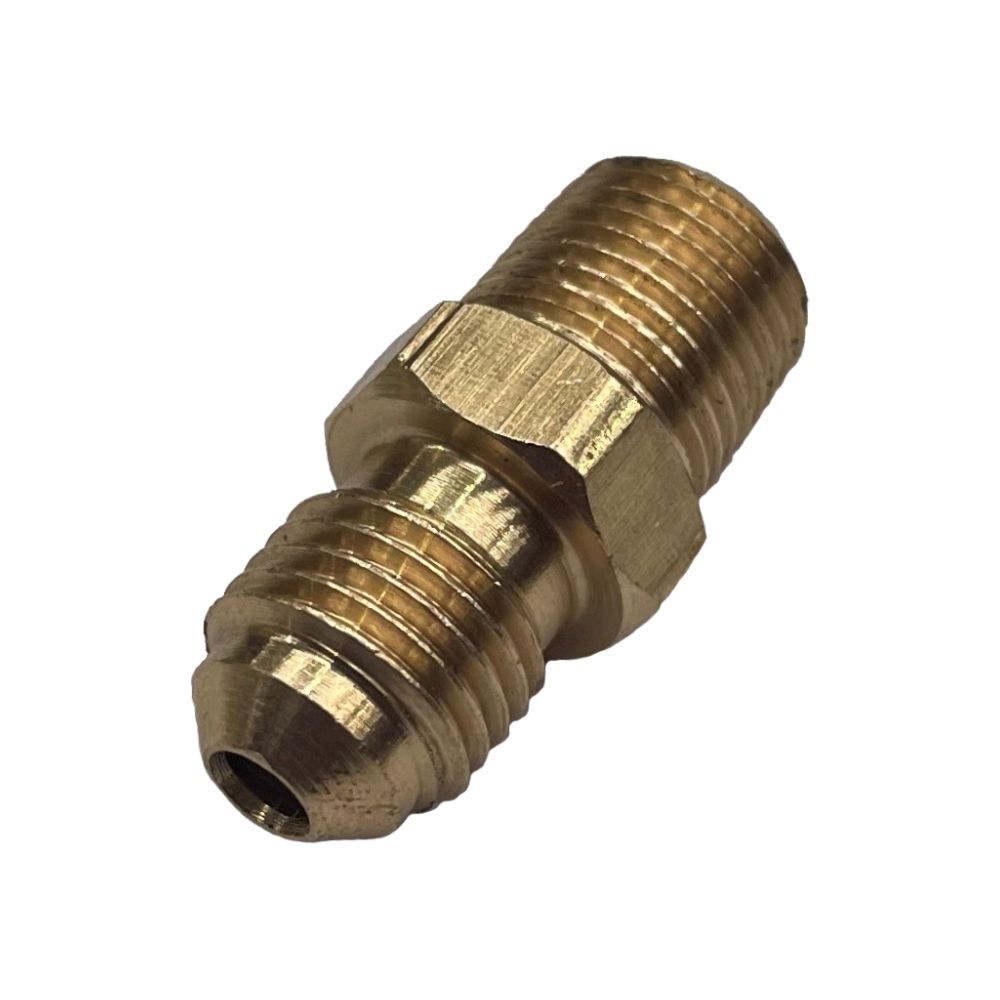 Brass Male Flare Union 3/16" (4.8mm) Hose Tube x 1/8" (9.7mm) Male BSP Thread