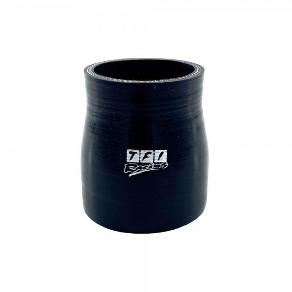 Silicone Hose Black Reducer Coupling 76 to 57mm (3" to 2.25") ID, 76mm Length