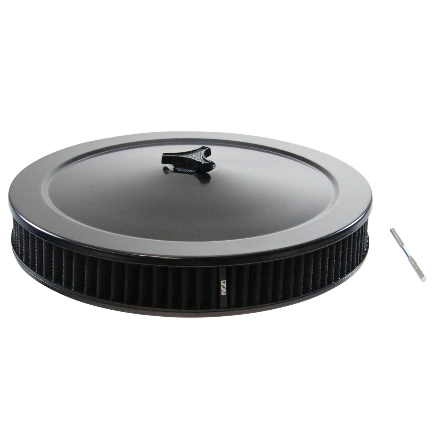 Black Air Filter/Air Cleaner 14 Black Air Filter/Air Cleaner 14" x 2" Holley Rochester Recessed Base Washable Elemen
