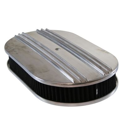 Oval Dual Centre Finned Air Filter/Air Cleaner 15 Oval Dual Centre Finned Air Filter/Air Cleaner 15" x 2" Holley Edelbrock Quadrajet Carter
