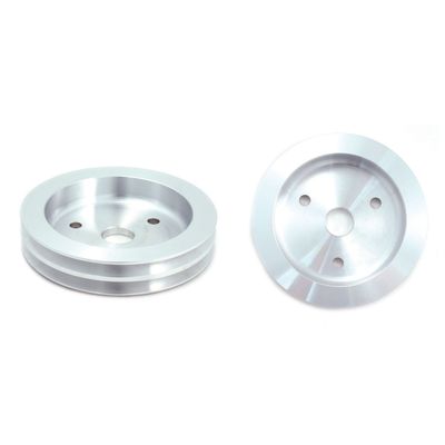 Pulley Crankshaft Double Groove Swp Polished Alloy Big Block Chevrolet 396-454