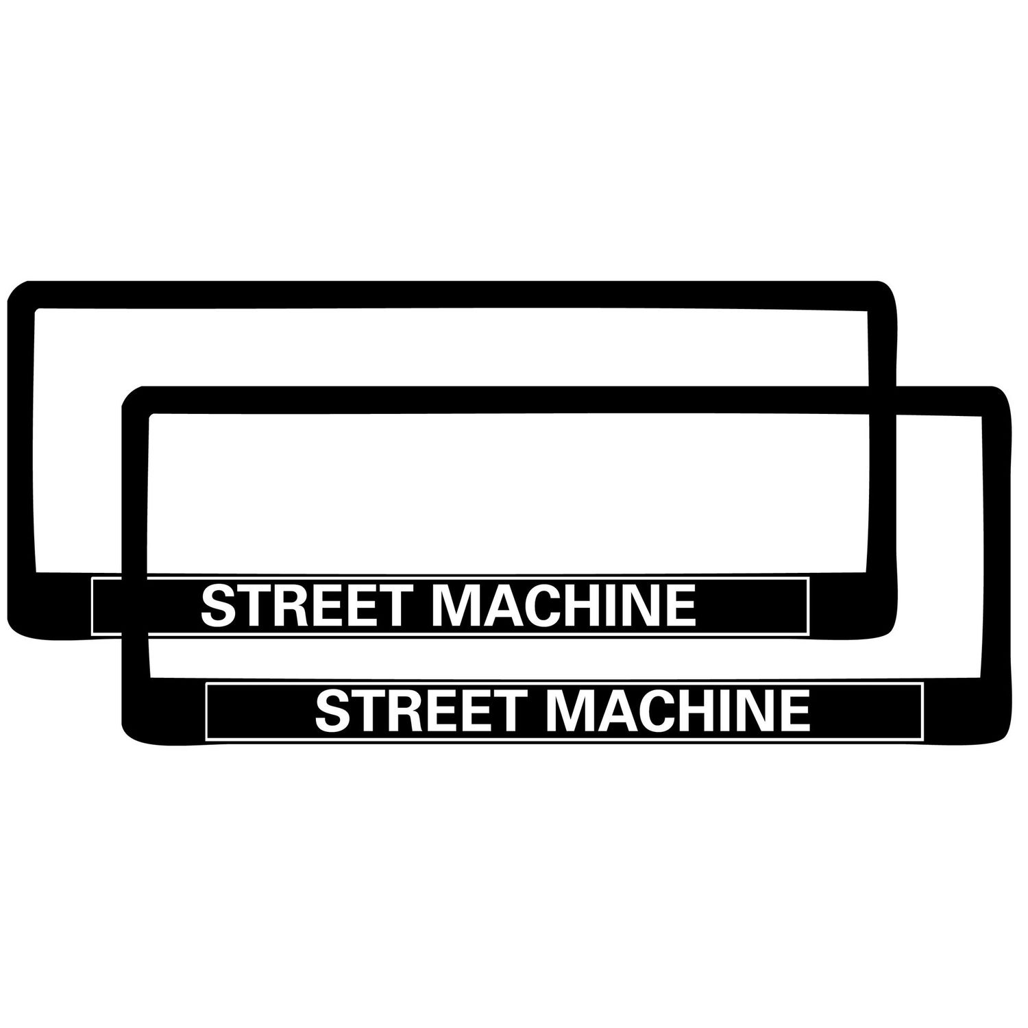 PAIR Street Machine Polymer Number Plate Frames. Suits 6 Digit Number Plates PAIR Street Machine Polymer Number Plate Frames. Suits 6 Digit Number Plates