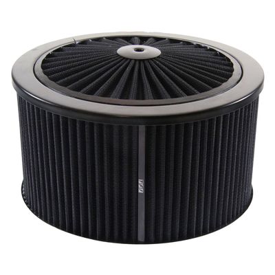 Extraflow All Black Air Filter/Air Cleaner 9 Extraflow All Black Air Filter/Air Cleaner 9"x 5" Assy fit Holley 5-1/8" Base