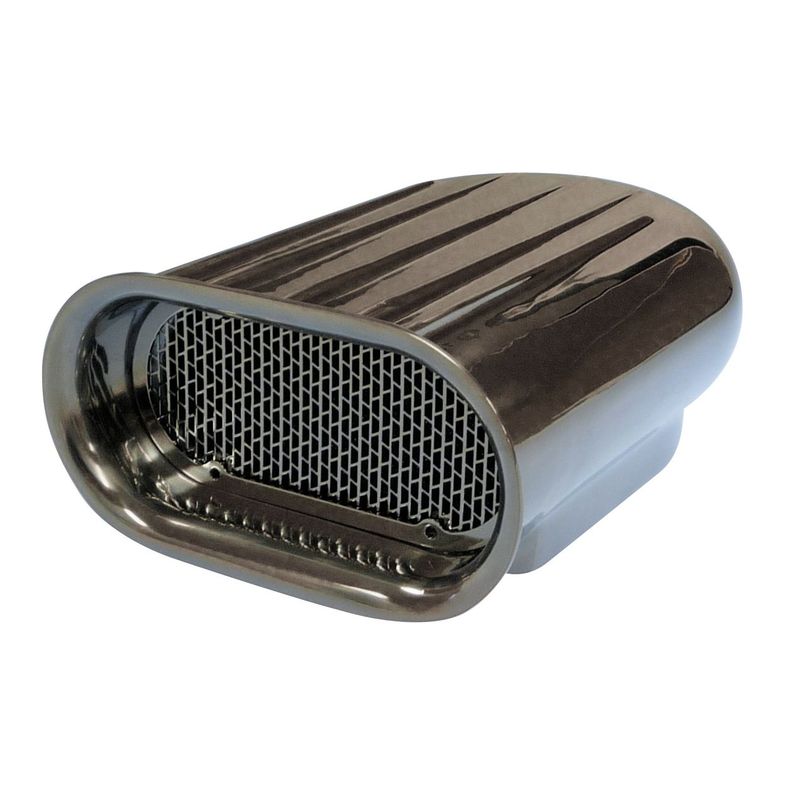 Scoop Short (Hilborn Style) Polished 5 Finned Alloy 13-1/2" Long