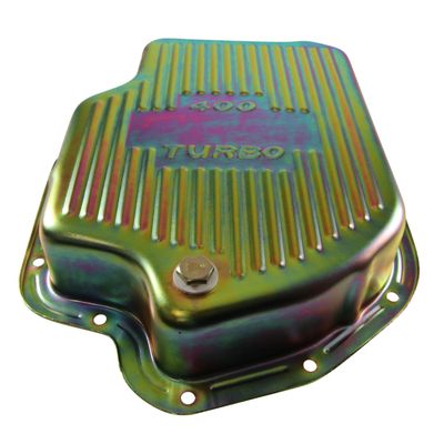 Transmission Pan GM Turbo 400 3 Transmission Pan GM Turbo 400 3" Extra Deep Zinc Steel Finned with Drain Plug