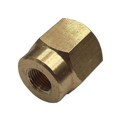 Brass Hex Reducing Socket 3/8" (15mm) Female BSP Thread to 1/8" (8.6mm) Female BSP Thread
