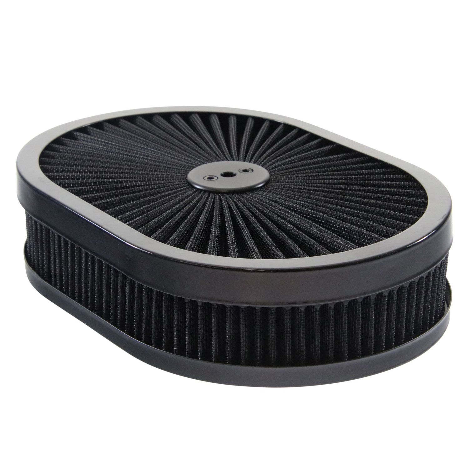 Oval Extraflow Black Edge Air Filter/Air Cleaner 12 Oval Extraflow Black Edge Air Filter/Air Cleaner 12"x 2" Holley Edelbrock Quadrajet Carter
