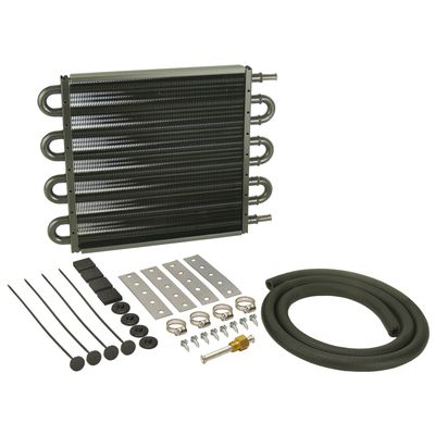 Derale Transmission Cooler Kit 18200 lbs GVW 10-1/4 Derale Transmission Cooler Kit 18200 lbs GVW 10-1/4" x 12-3/4" x 3/4" 13107