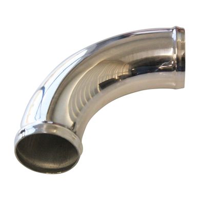 Intake Pipe Intercooler 2.5 Intake Pipe Intercooler 2.5" (63mm) OD 90 Degree Polished Alloy Pipe 6.2"(160mm)