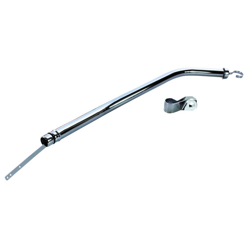 Transmission Dipstick Tube Ford C6 Dipstick + Tube Chrome Finish Push In