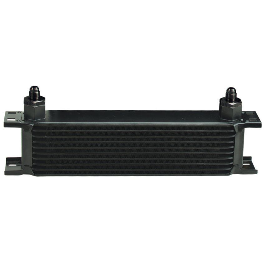 Stack Plate Fluid Cooler 10 Row Design Core-6AN Male Outlet Derale 51006 Stack Plate Fluid Cooler 10 Row Design Core-6AN Male Outlet Derale 51006