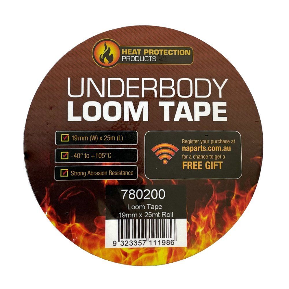 Underbody Loom Tape 19mm x 25M Roll - Black Underbody Loom Tape 19mm x 25M Roll - Black