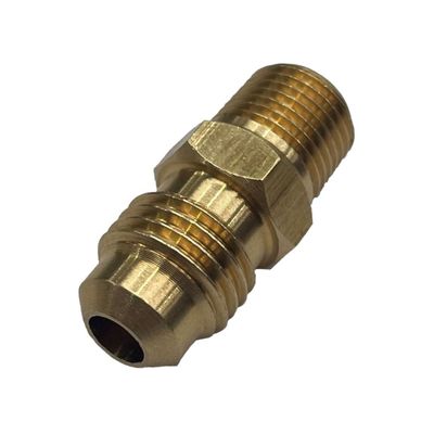 Brass Male Flare Union 1/4" (6.3mm) Hose Tube x 1/8" (9.7mm) Male BSP Thread