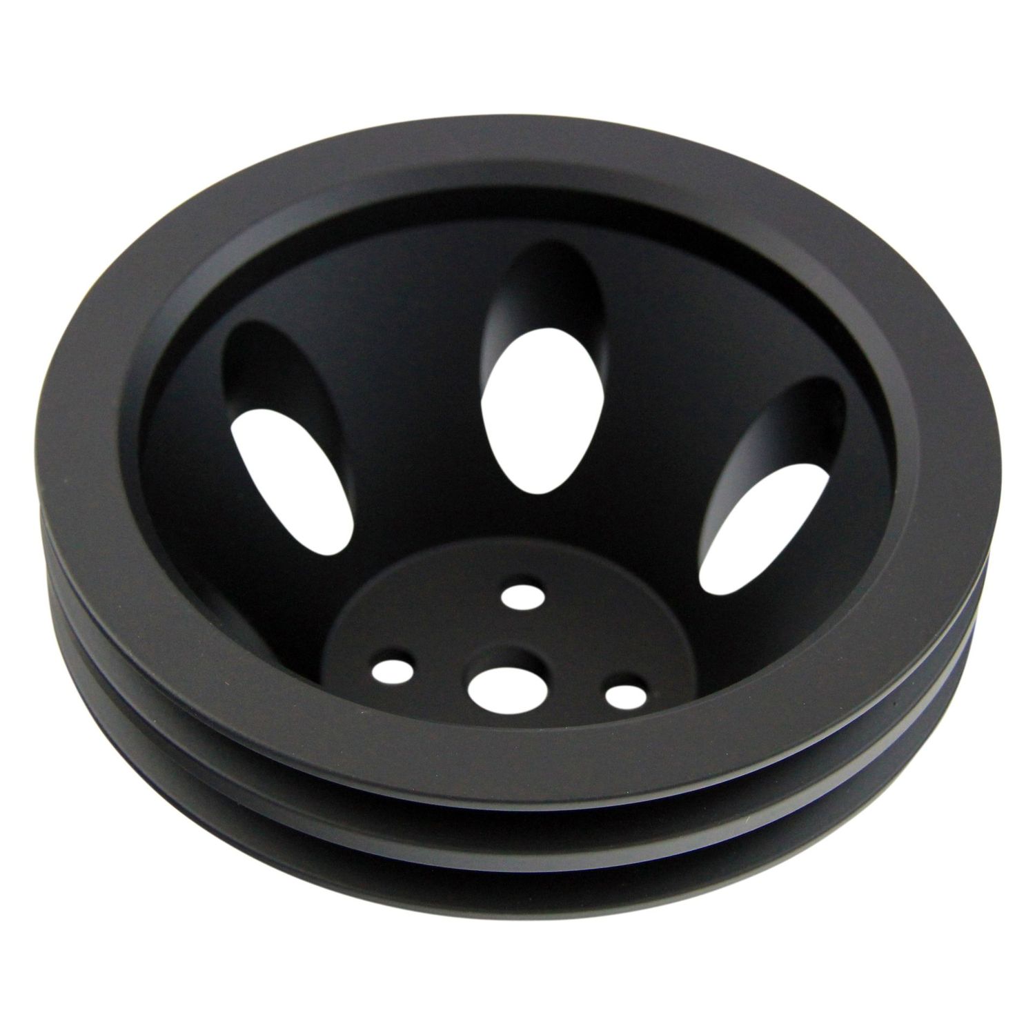 Pulley Water Pump Double Groove Swp Black Alloy Small Block Chevrolet 265-400