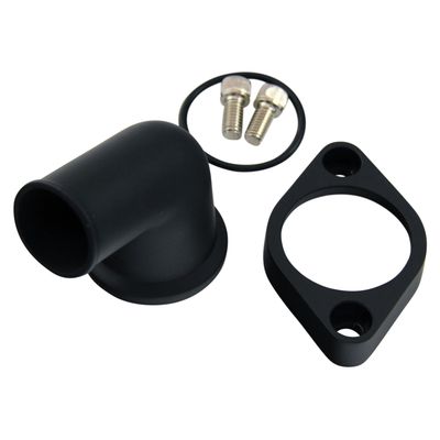 Water Neck Chevrolet Small Big Block 15 Degree Black Alloy Swivel 360 Degree