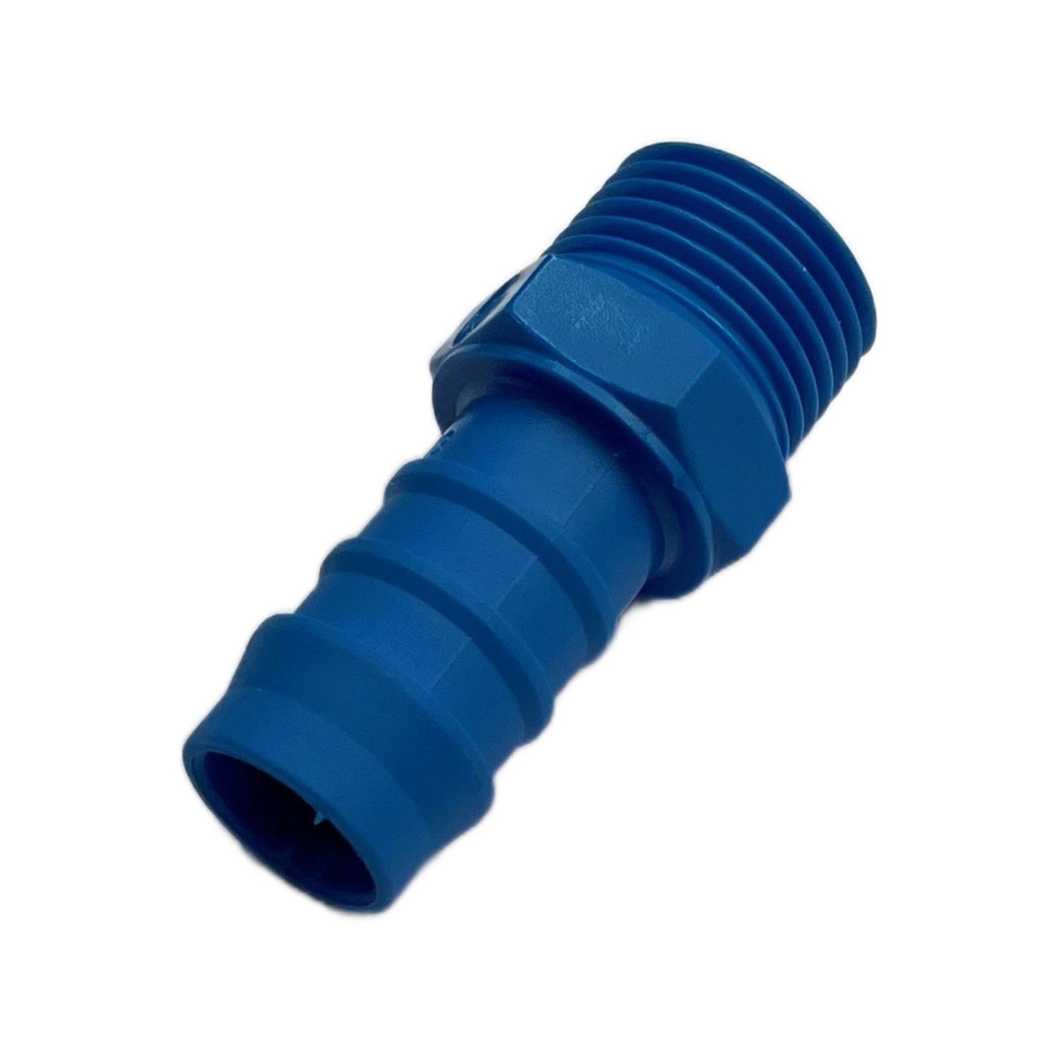 Nylon Plastic Male Tail Fitting 5/8" (15.9mm) Hose Tube End to 1/2" (21mm) Male BSP Thread