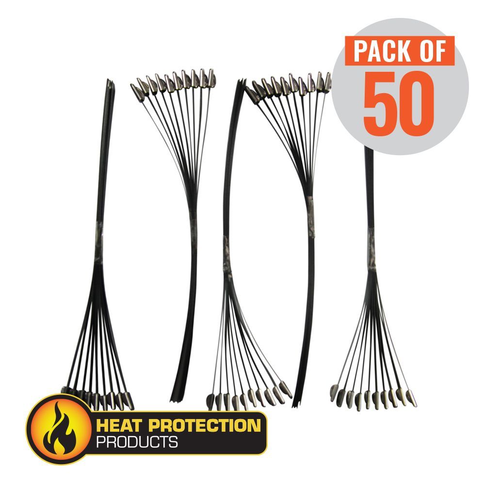 Exhaust Wrap Stainless Black Locking Ties 200mm (8 Inch) Long Heavy Duty Qty 50 Exhaust Wrap Stainless Black Locking Ties 200mm (8 Inch) Long Heavy Duty Qty 50