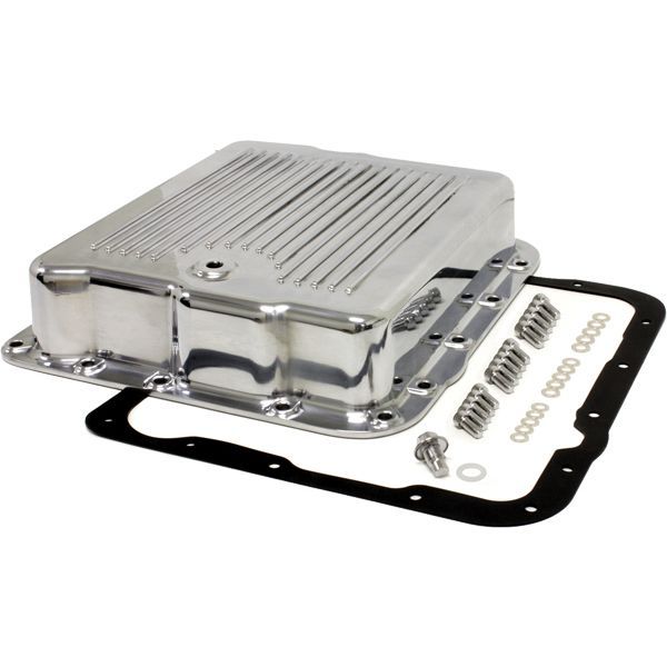 Transmission Pan GM Turbo 700R4/4L60/4L60E Polished Alloy 2-7/8 Transmission Pan GM Turbo 700R4/4L60/4L60E Polished Alloy 2-7/8" Extra Deep Fins