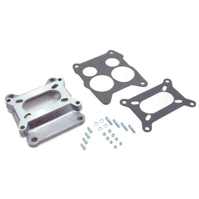 Carburettor Adaptor Holley/Rochester 2 barrel carburetor to Quadrajet manifold.