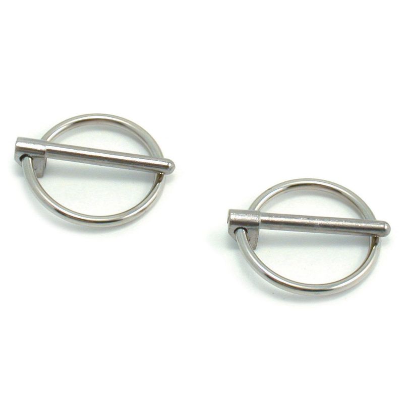 Snap Ring Chrome Finish Replacement for Hood Pin Kit-set 2