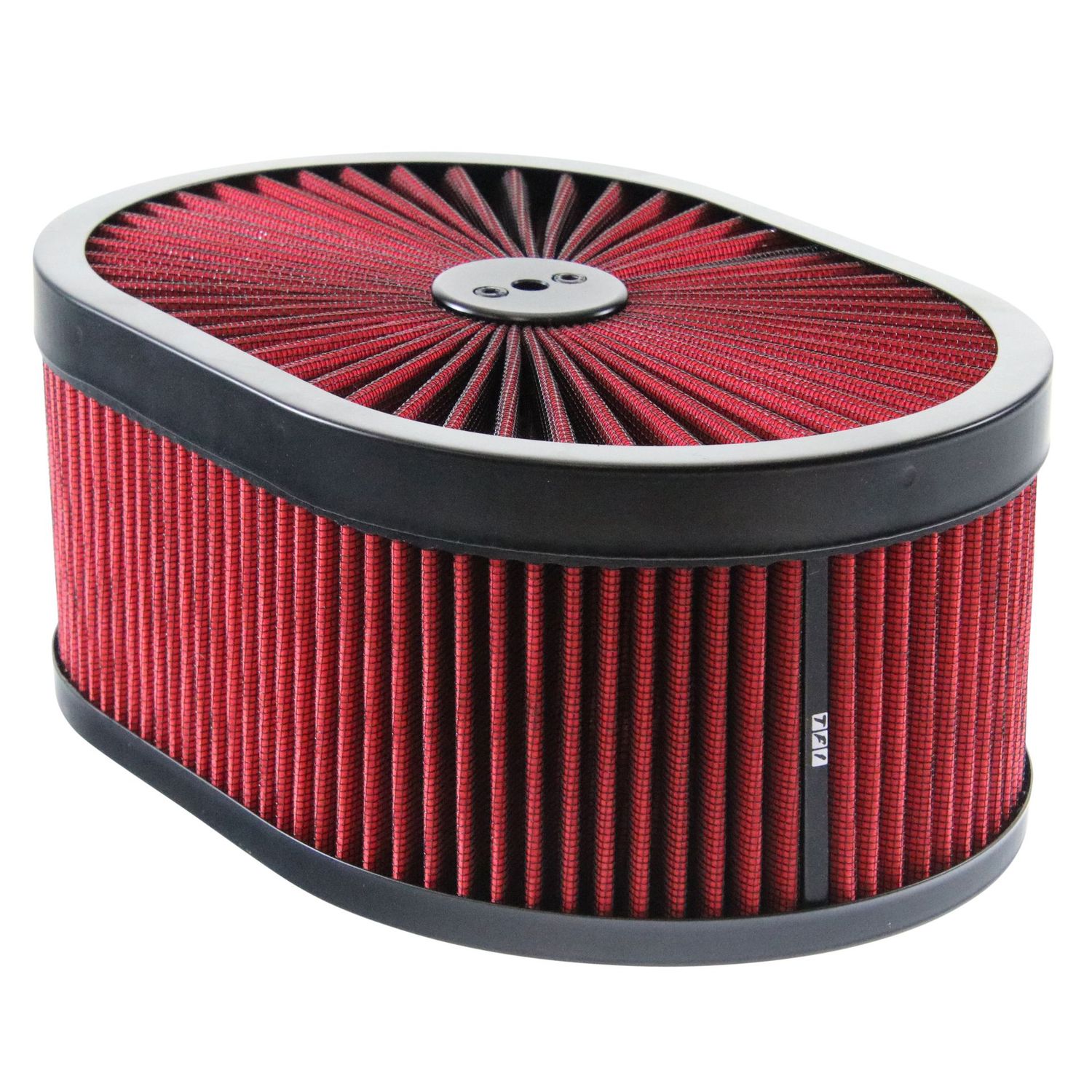 Oval Extraflow Black Edge Red Air Filter/Air Cleaner 12 Oval Extraflow Black Edge Red Air Filter/Air Cleaner 12"x 4" Holley Edelbrock Quadrajet
