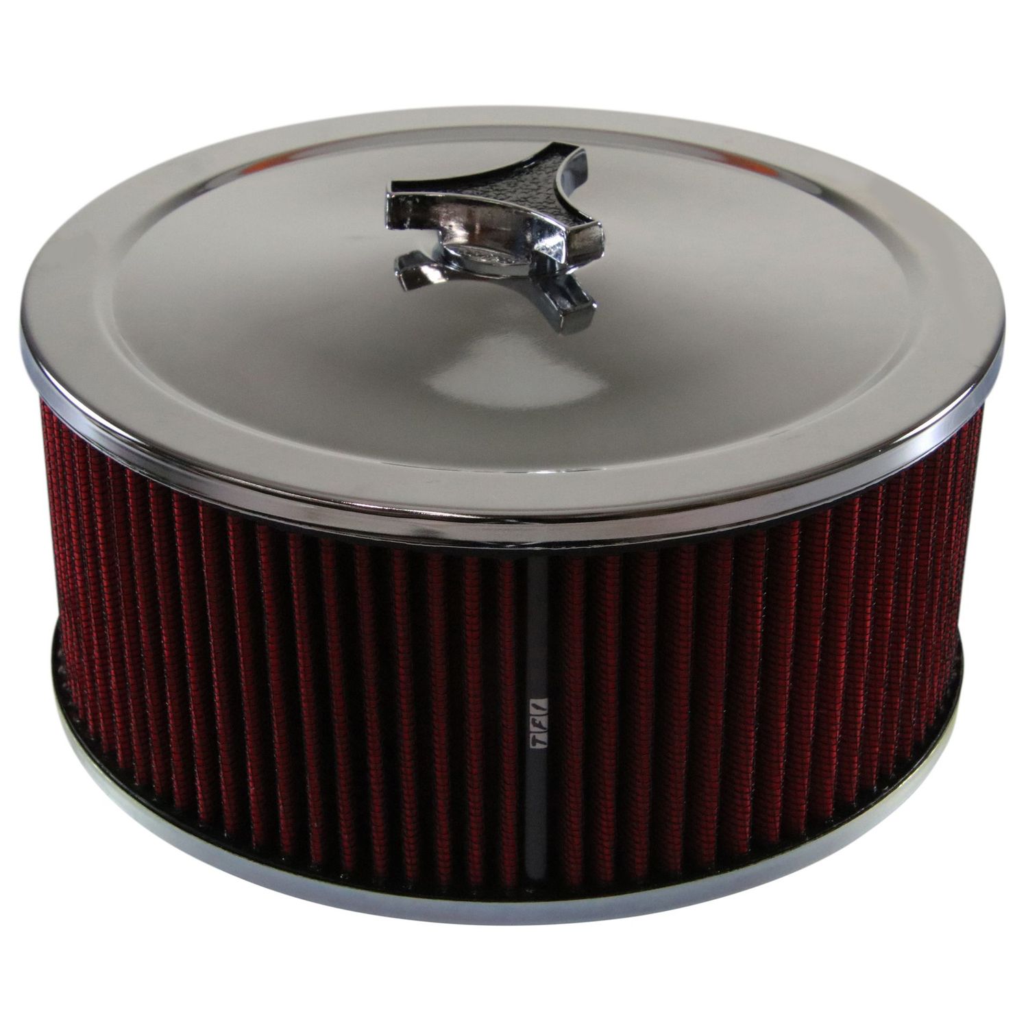 Chrome Air Filter/Air Cleaner 9 Chrome Air Filter/Air Cleaner 9" Wide x 4" Tall Suit 2-5/8" WW Stromberg Carb Red Element