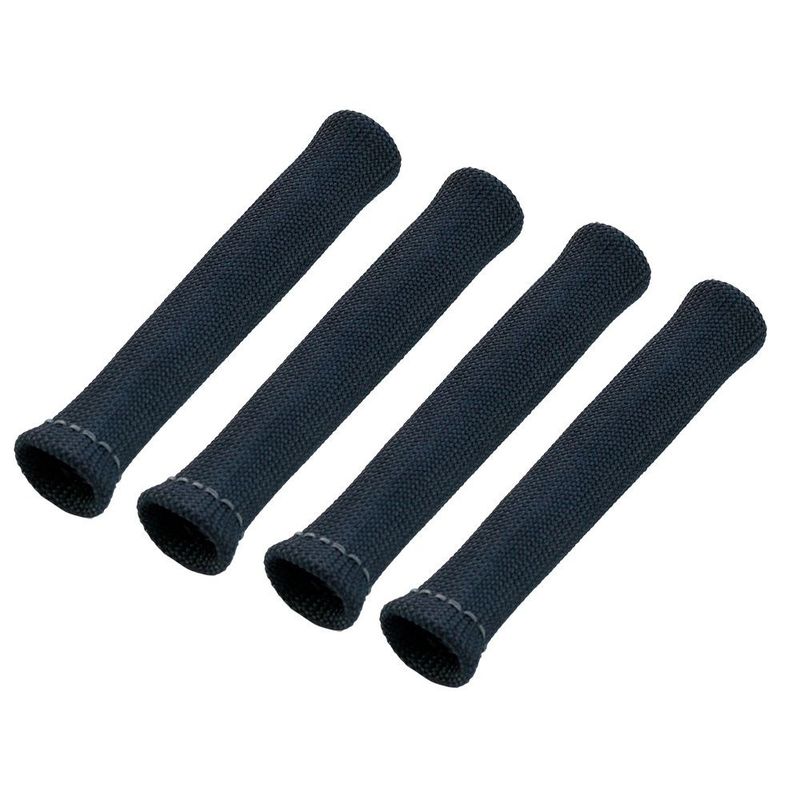 Spark Plug Heat Shield Insulation Boot Black Set 4 Universal 1"Id bends to 90'