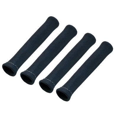 Spark Plug Heat Shield Insulation Boot Black Set 4 Universal 1"Id bends to 90'