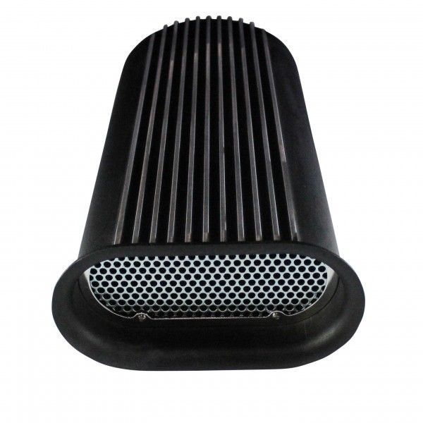 Scoop Long (Hilborn Style) Black Finned Alloy Dual Carb 20 Scoop Long (Hilborn Style) Black Finned Alloy Dual Carb 20" Long with filter