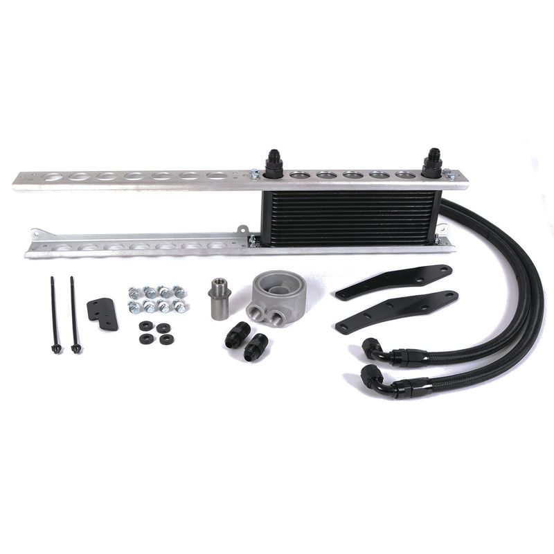 Direct Fit 2011-2014 Ford Mustang GT 5.0 16 Row Engine Oil Cooler Kit Lhd