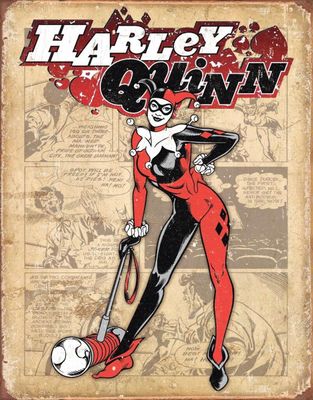Harley Quinn Retro Metal Sign Reproduction 32cm x 41cm Harley Quinn Retro Metal Sign Reproduction 32cm x 41cm