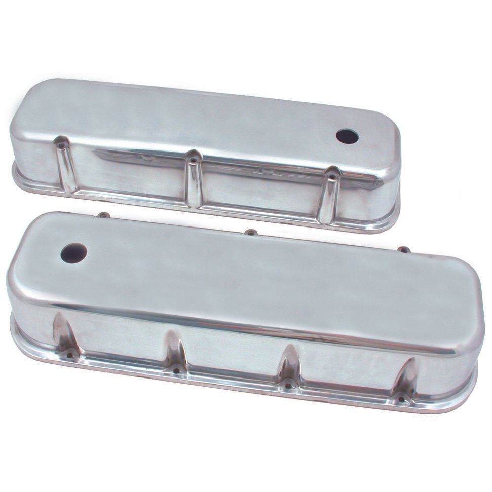 Valve Rocker Covers Alloy Chevrolet BB 396-502 Tall Polished Smooth Baffled-pr Valve Rocker Covers Alloy Chevrolet BB 396-502 Tall Polished Smooth Baffled-pr