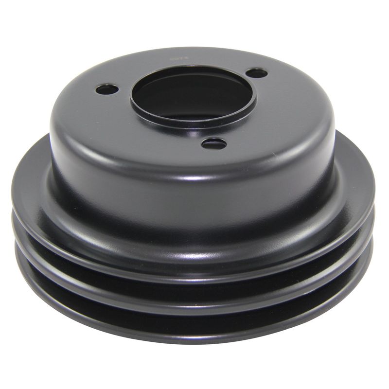 Pulley Crankshaft Dual Groove Black Steel Ford Windsor 289 1964-67