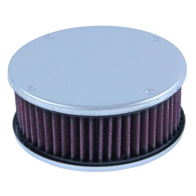 Chrome Air Filter/Air Cleaner 5-1/2" Wide x 55mm Tall 2-5/8" Neck WW Stromberg