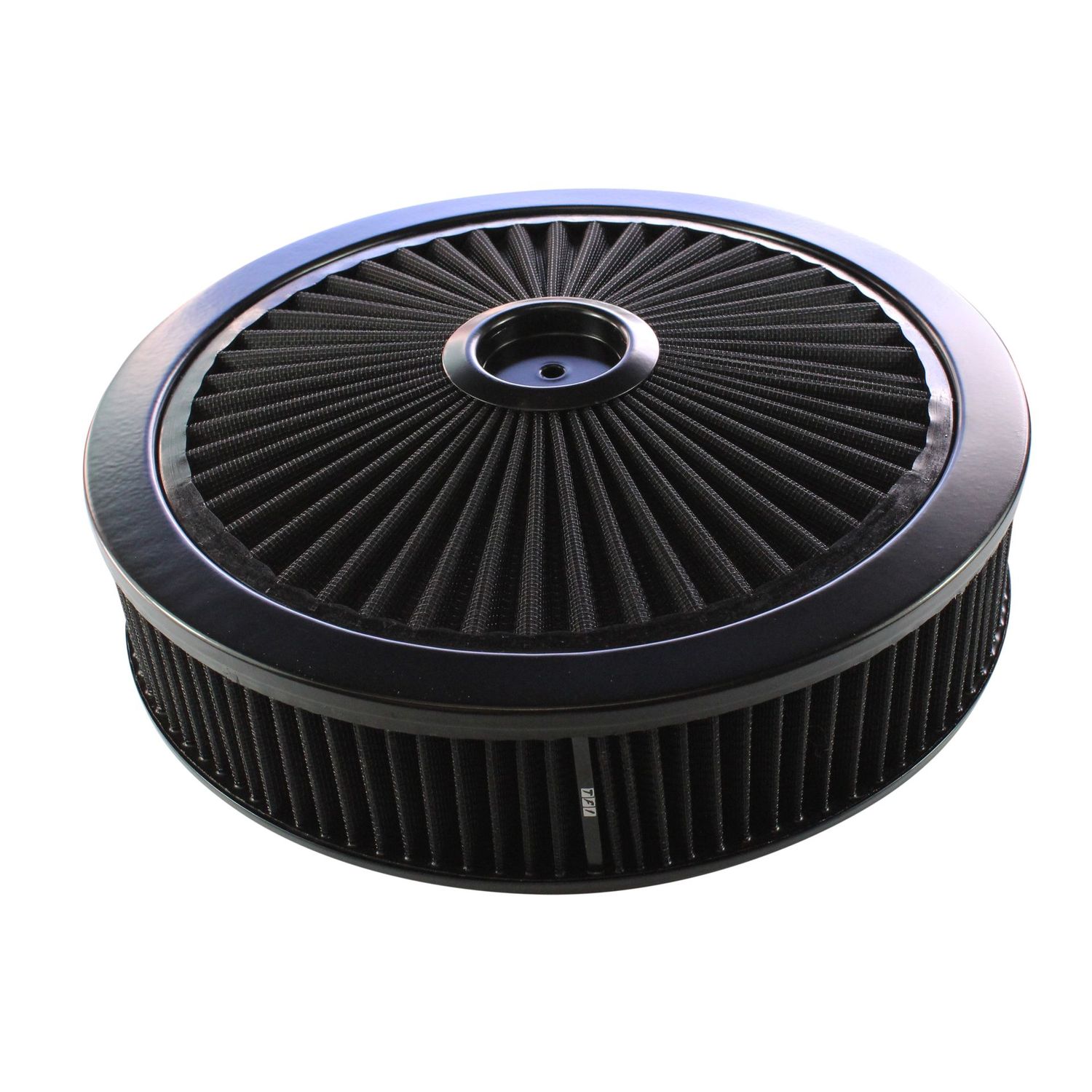 Extraflow All Black Air Filter/Air Cleaner 14" x 3" Holley Edelbrock Recessed Base