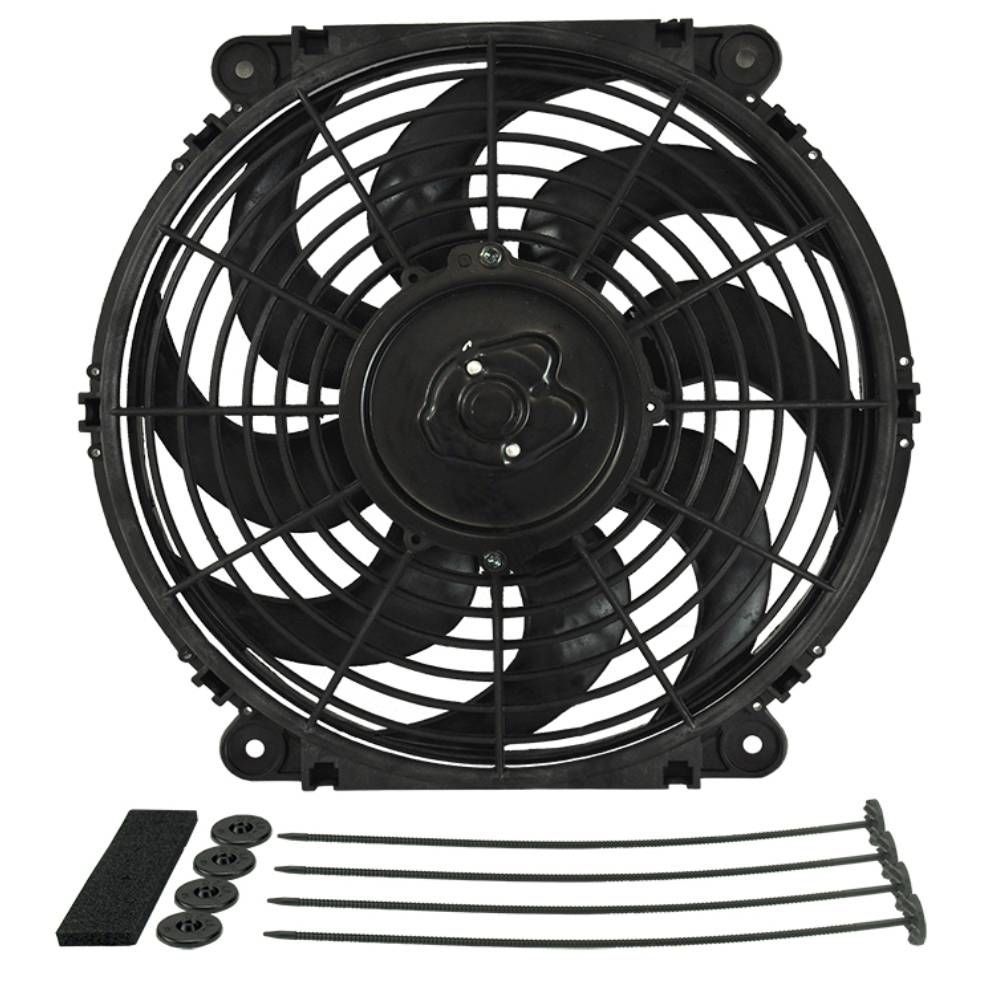 Derale 12 Derale 12" Tornado Electric Reversible Puller Fan with Mount Kit 880Cfm 16622