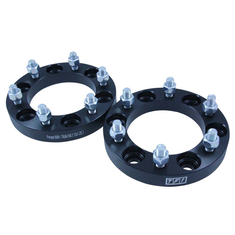 Bolt On Billet Wheel Spacer Kit 25mm Thick Size 6x139.7PCD 12mmx1.25 Stud