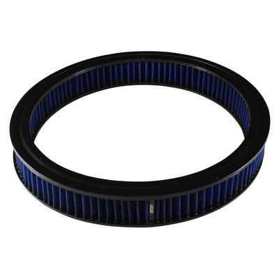 Air Filter/Air Cleaner Element Blue 14 Air Filter/Air Cleaner Element Blue 14" Wide 2" Tall Round High Performance Cotton